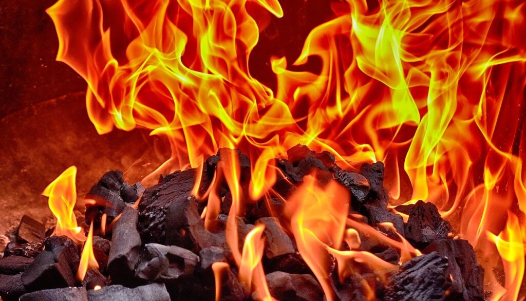 fire, flame, carbon