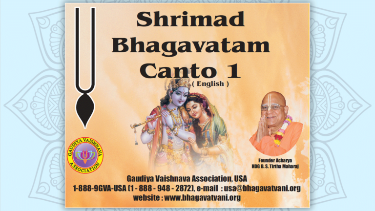 Srimad Bhagavatam Canto 1 – Creation